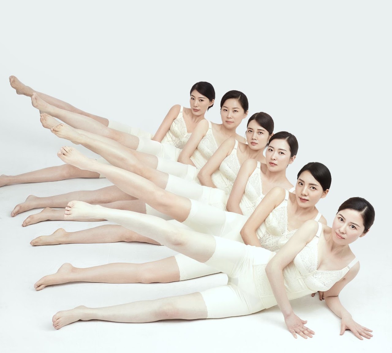 Meisubang ivory collection campaign with six models